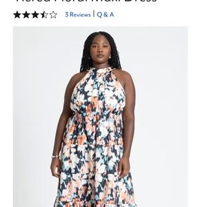 Eloquii Multicolor Floral Maxi Dress brand new with tags